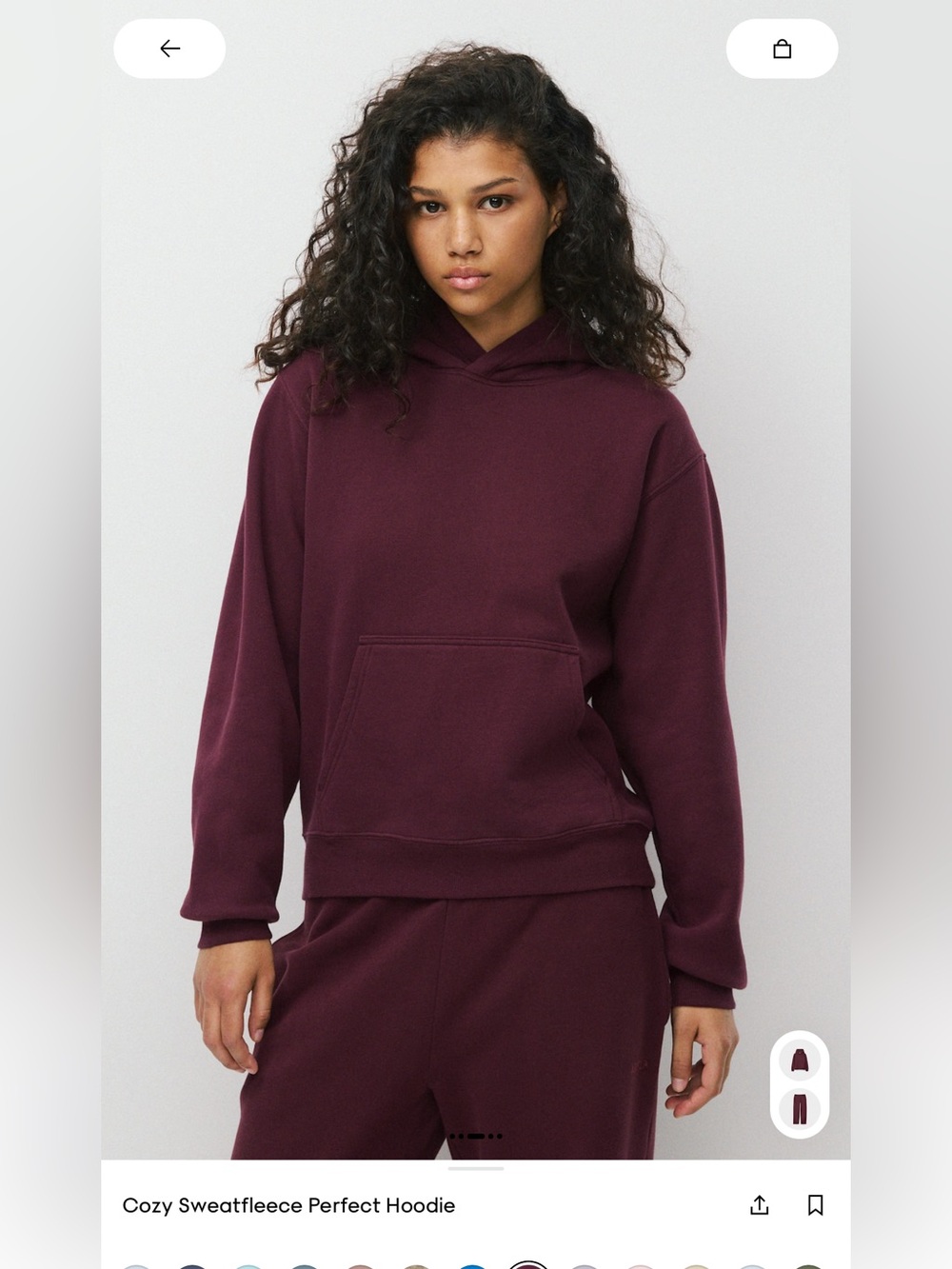 Cozy Sweatfleece Perfect Hoodie - Gala Plum